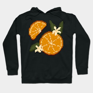 Orange Slice Pixels Hoodie